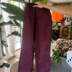 Men's Burgundy Pants